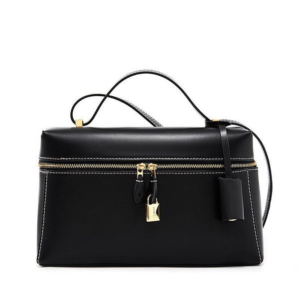 Women's Genuine Leather Crossbody Bucket Bag