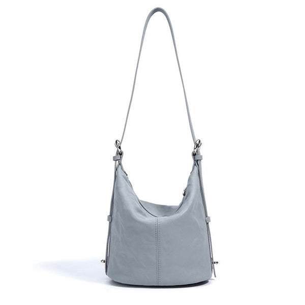 Women's Soft Genuine Leather Minimalist Crossbody Shoulder Bag