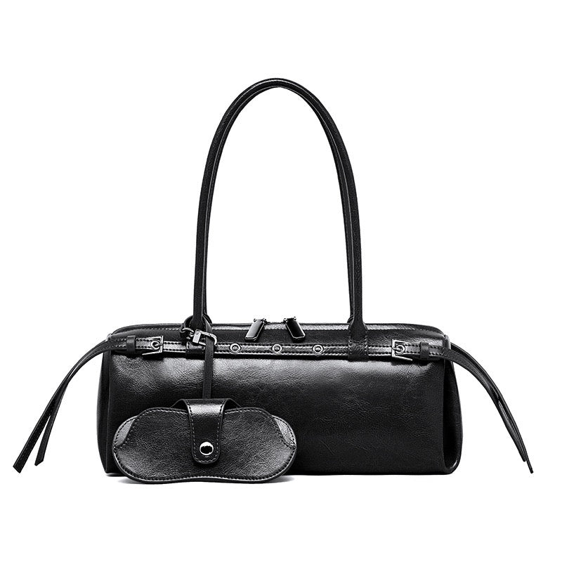 Women’s Genuine Leather Vintage Biker Belt Shoulder Bag
