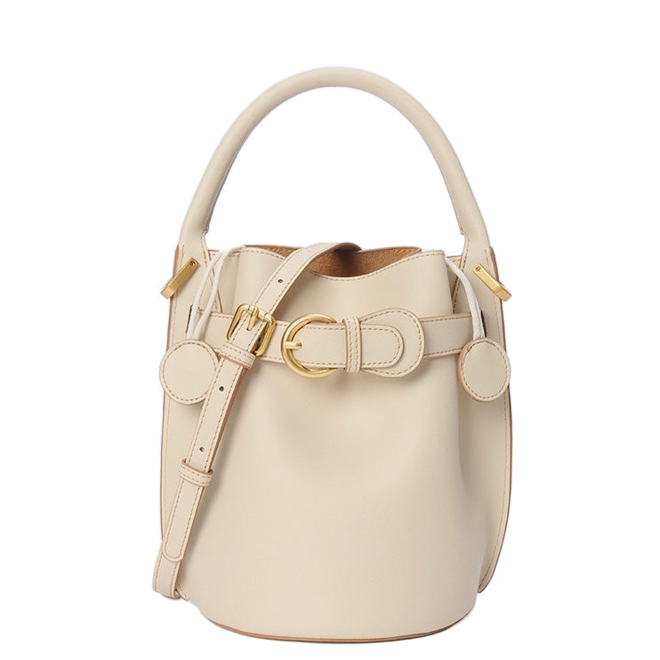 Stylish Exquisite Women's Genuine Leather Mini Bucket Crossbody Handbag