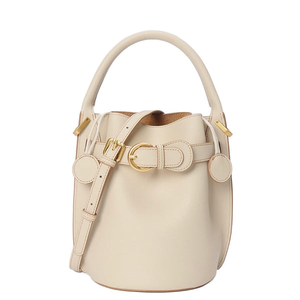 Stylish Exquisite Women's Genuine Leather Mini Bucket Crossbody Handbag