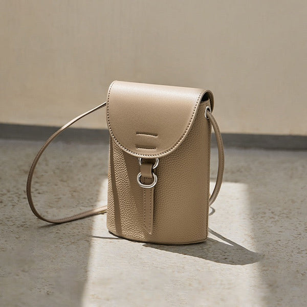 Luxury Women's Genuine Leather Mini Crossbody Phone Bag